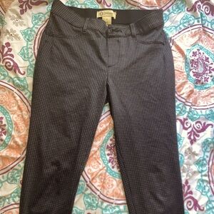 Chic Gray Checkered Pants